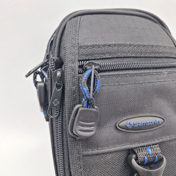 Samsonite Camera Case Pouch Zipper Clip Digital Belt 6 Inch Black Pockets - Picture 2 of 7